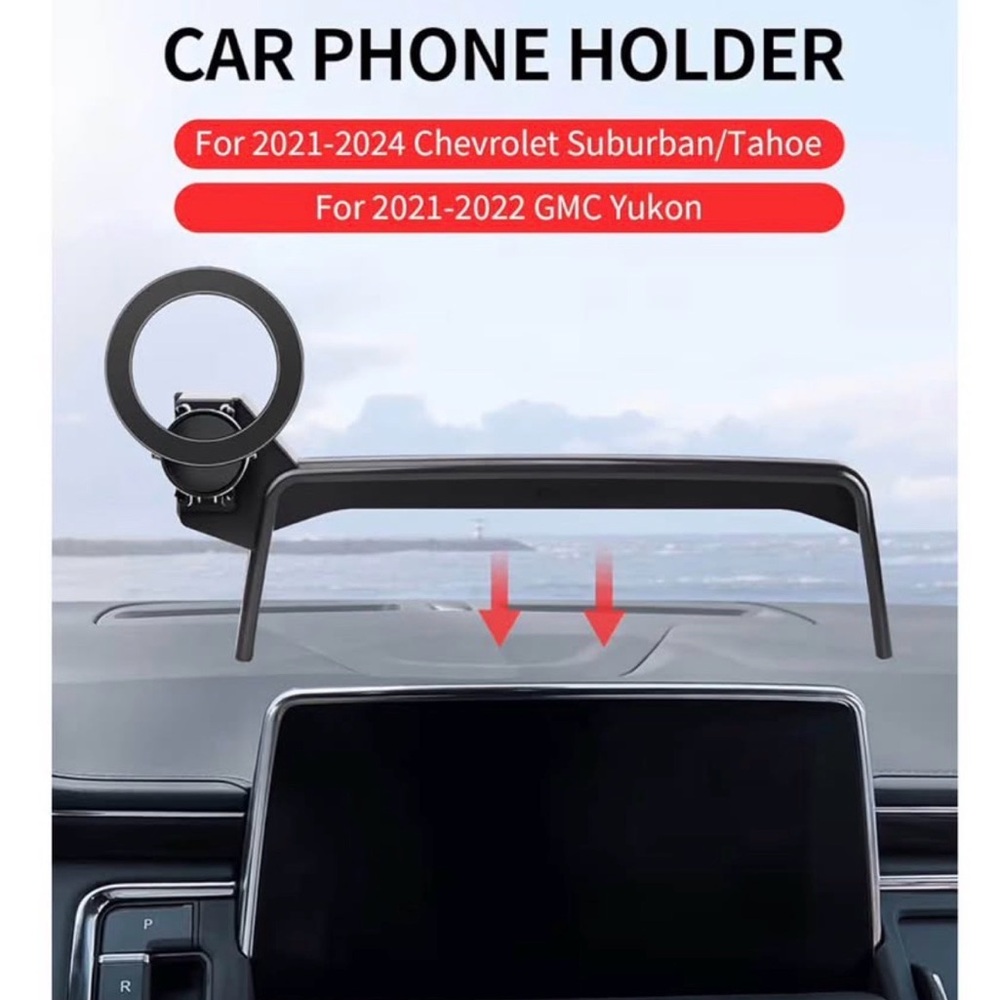 Black Car Phone Holder for Chevrolet Suburban/Tahoe and GMC Yukon